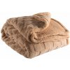 Tiseco Home Studio Hnedá deka z mikroplyšu Rava 150x200