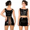 Latexová minisukňa so šnurovaním - ab4829