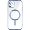 Silikónové púzdro Kashidun Magsafe pre Apple iPhone 12 Blue