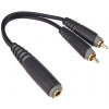 KLOTZ AYU-6 - Y-redukcia Jack 6,3(M) samica -> 2x RCA samec