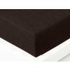 XPOSE® Froté plachta Exclusive - tmavo hnedá 90x200 cm, Froté