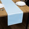 Biante Saténový behúň na stôl polyesterový Satén LUX-062 Svetlo modrý 45x160 cm
