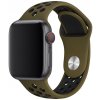 eses Silikónový remienok pre Apple Watch - Zeleno čierny, S, M, L - 38mm, 40mm, 41mm