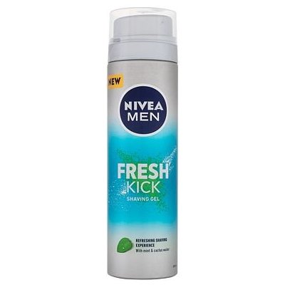 Nivea Men Fresh Kick Shaving Gel gel pro hladké oholení 200 ml pro muže