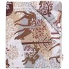 Baby Nellys bavlna prestieradlo Wild animals hnedé 70x140