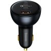 Baseus Nabíjačka do auta 1x USB-A 2x USB-C Quick Charge 5 160W šedá + kábel USB-C TZCCZM-0G