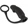 You2Toys Black Velvets Ring&Plug - análny vibrátor s krúžkom na penis