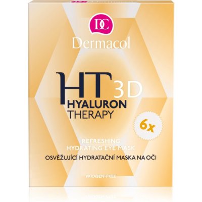 Dermacol Hyaluron Therapy 3D osviežujúca hydratačná maska na oči 6x6 g