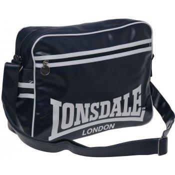 Lonsdale 2 Stripe Flight bag black/White