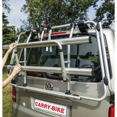 Nosič bicyklov FIAMMA Carry Bike PRO na VW T5 komplet. na 2 kolesá, strieborná (Nosič bicyklov na zadné dvere VW T5)