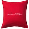 SDH EKG - Vankúš 50x50 - 50x50 - Vrátane výplne ( Červená )