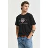 TRIČKO GANT REG ARCHIVE SHIELD SS T-SHIRT BLACK