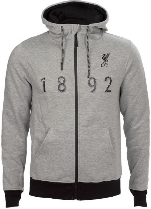 Fan-shop Mikina LIVERPOOL FC No9 1892 šedé