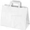 Taška na Menuboxy papierová menšia 32+17x27cm biela, 300ks