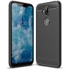 Nokia - Microsoft Puzdro Nokia 7.1 Plus / X7 / 8.1 karbónová textúra čierne