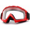 MX okuliare TXR Core červené s čírym plexi