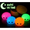 Antistresová knedlička svietiaca v tme v bambusovom košíku - Squishy Dumpling Farba: náhodná farba