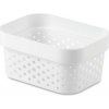 Košík Curver® INFINITY DOTS, 1,4L, biely, 12,5x16,7x8,3 cm