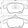 Sada brzdových platničiek kotúčovej brzdy BREMBO P 61 136