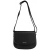 PAOLA dámska crossbody koženková kabelka Čierna