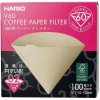 Papierové filtre Misarashi na dripper Hario V60-02, hnedé, 100 ks v balení
