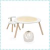 Stokke MuTable White + Stolička + Kôš na hračky Neutral