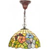 Stropná Tiffany lampa vitráž SOFT Ø25