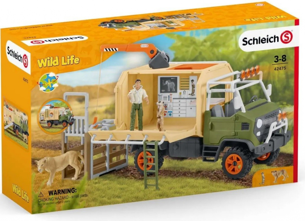 Schleich Nákladné auto na záchranu zvierat