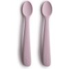 Mushie Silicone Feeding Spoons lyžička Soft Lilac 2 ks
