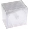 MAXELL Single CD case – clear cover and base with black tray assembled 10pcs (CD1-C(10))