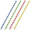 značka nezadaná Slamky papierové špirály farebný mix 6 mm x 20 cm (25 ks)