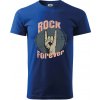 Rock forever ruka - Klasické pánske tričko vyššej gramáže - 3XL ( Kráľovská modrá )
