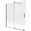 Mexen Velar vaňová zástena 2-krídlová posuvná 150 x 150 cm, transparentná, gun metal - 896-150-000-01-95