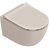 Catalano Sfera wc misa závesné bez oplachovacieho kruhu béžová matná 0511500031