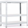 Policový regál Trestles RH 900x1000x500, nosnosť 1050 kg, 3 police bílé Farba: biela