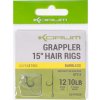 Korum Hotové Návazce Grappler Hair Rigs Barbed 10 cm Veľkosť 14 0,23 mm 8 lb 8 ks