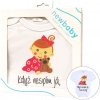 Body s potlačou New Baby Keď nespím ja, tak ani vy - darčekové balenie - 56 (0-3m)
