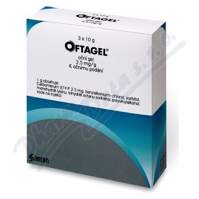 Oftagel 2,5 mg/g gel.oph.3 x 10 g