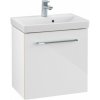 VILLEROY & BOCH Avento závesná skrinka pod umývadlo Compact, 1 dvierka, pánty vľavo, 530 x 352 x 514 mm, Crystal White, A88800B4