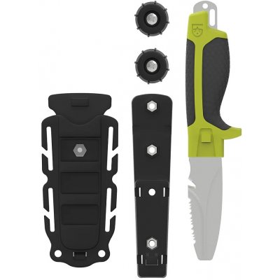 Gear Aid Tanu Dive and Rescue Knife + B.C.D. adapter - nůž green