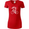 Cyklo kostra - Dámske tričko z organickej bavlny Origin (GOTS) - XS ( Červená )