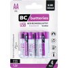 BC Batteries Batérie USB BC nabíjateľné 4ks AA 1000mAh