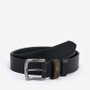 Barbour Esk Leather Belt — Black - S