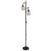 Rabalux Čierna stojacia lampa Fabian pre žiarovku 2x E27 5246