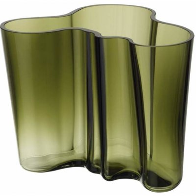 Iittala Váza Aalto 160 mm, moss green