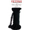 FFS Deluxe hodvábne lano čierne - Liebe Seele Silky Cotton Shibari Rope 10m (Black), viazacie lano