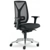 LD SEATING Kancelárska otočná LEAF 503-SYS-BO-P, čierne čalúnenie