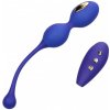 CalExotics Impulse E-Stimulator Dual Kegel Exerciser, vibračné a elektrostimulačné vaginálne guličky s diaľkovým ovládaním s priemerom 3,3 cm