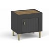 Wilsondo Nočný stolík Mossa 11 - čierna