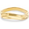 Calvin Klein Pozlátený pevný náramok z ocele Elemental 35000642 6,7 cm